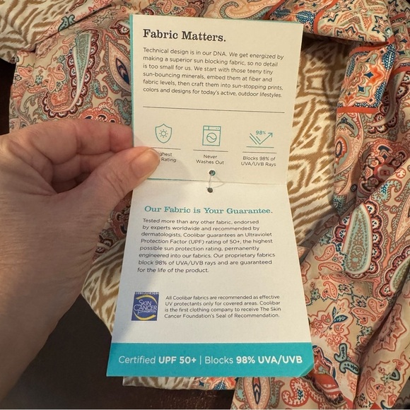 Coolibar UPF 50+ Calvada Cover-Up Dress NWT - Picture 7 of 11